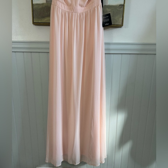 LULUS Air of Romance Peach Pink Halter Maxi Dress Size Medium - Picture 6 of 10